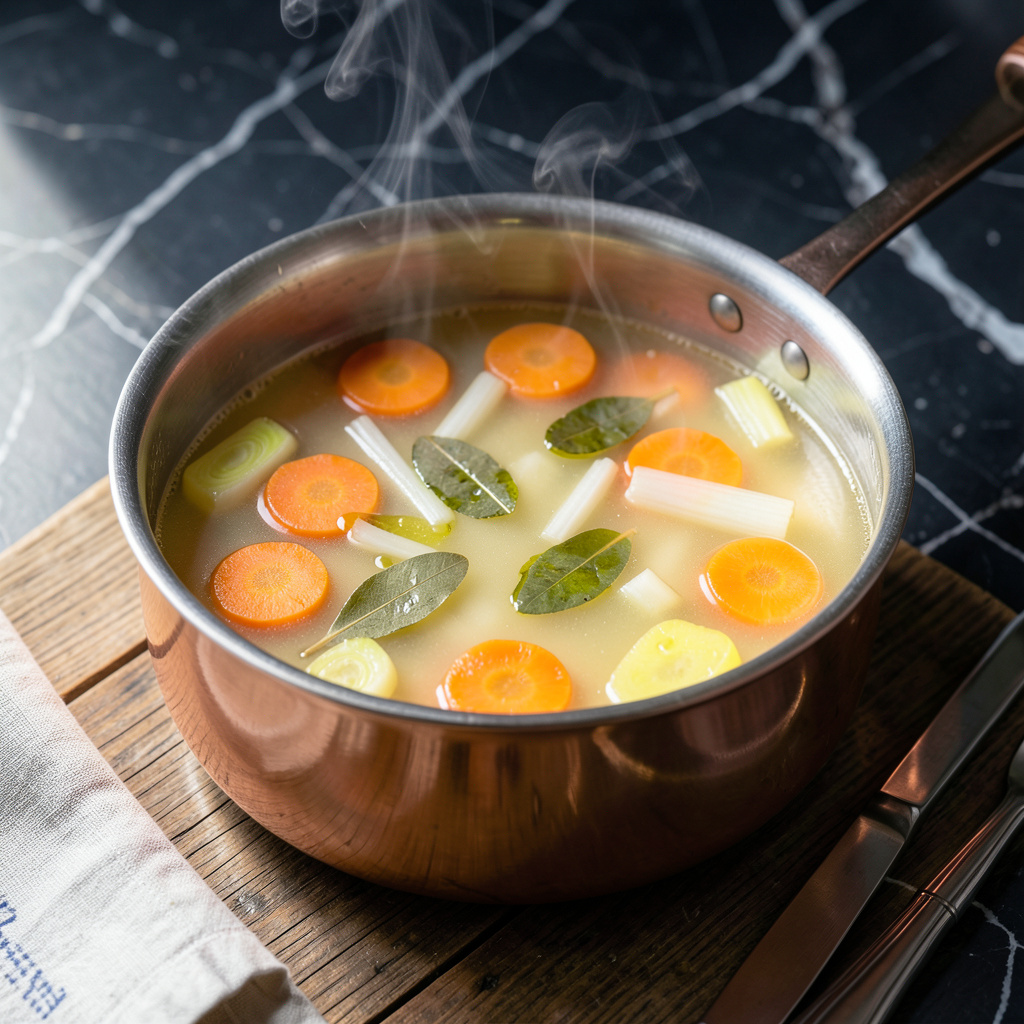 Melting Pot Court Bouillon Recipe: Classic French Poaching Broth